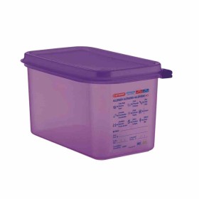 ARAVEN - Bac hermétique violet antiallergénique GN1/4 4,3L