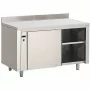 GASTRO M - Armoire chauffante inox avec dosseret 850 x 2000 x 700 mm