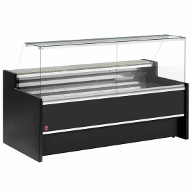 DIAMOND - Vitrine réfrigérée ventilée droite avec réserve largeur 2500 mm