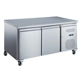SERIAPRO - Table réfrigérée pâtissière 600x400 série STAR 2 portes dessus granit