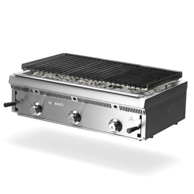 MAINHO - Grill pierre de lave à gaz largeur 900 mm