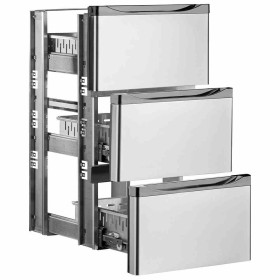 DIAMOND - Kit bloc tiroirs inox 3 x 1/3 pour arrières bars TAVX