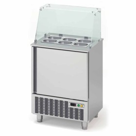 CORECO - Table réfrigérée fast-food avec pare-haleine 1 porte