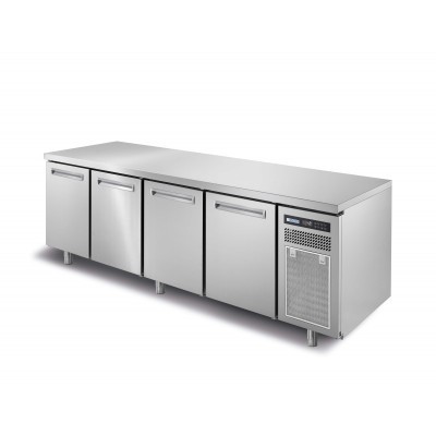 AFINOX - Table réfrigérée négative 600x400 4 portes sans dessus groupe à droite