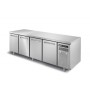 AFINOX - Table réfrigérée négative 600x400 4 portes dessus inox groupe à droite