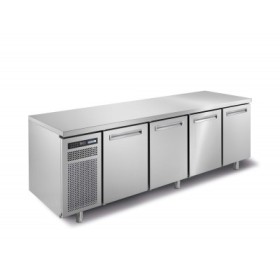 AFINOX - Table réfrigérée négative 600x400 4 portes sans dessus groupe à gauche