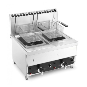 CASSELIN - Friteuse gaz sur table 2 x 10 L 