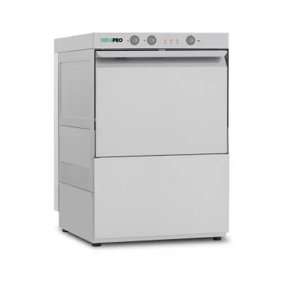 SERIAPRO - Lave-verres mécanique 350 x 350 mm avec adoucisseur et pompe de vidange