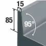 DIAMOND - Plonge 2 cuves 1 égouttoir à droite avec piétement P. 700 mm L. 1600 mm