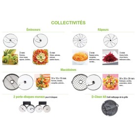 ROBOT-COUPE - Pack de 8 disques Collectivités