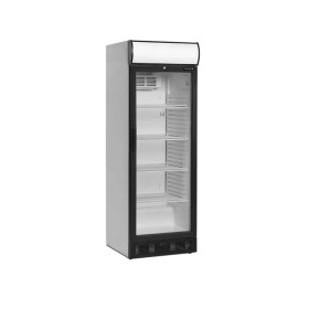 TEFCOLD - Armoire à boissons noire 1 porte bandeau lumineux 290 L