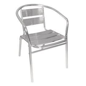 BOLERO - Fauteuils empilables en aluminium (lot de 4)