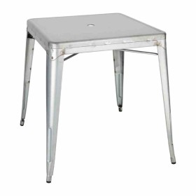 BOLERO - Table carrée en acier gris bistro 668 mm