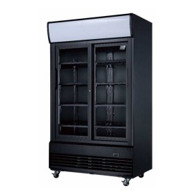 CUISTANCE - Armoire à boissons 2 portes battantes bandeau lumineux 800 L