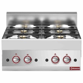 DIAMOND - Cuisinière gaz Top 4 feux vifs, série 650