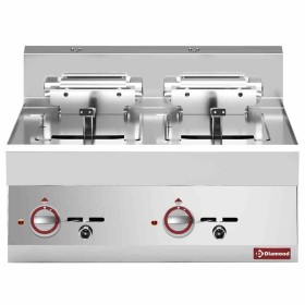 DIAMOND - Friteuse électrique 2 x 10 L 7,5 kW par cuve