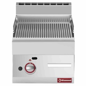 DIAMOND - Plaque de cuisson gaz rainurée L. 400 mm