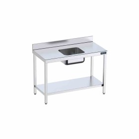 DISTFORM - Table du chef 1500x600 avec bac central et étagère