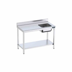 DISTFORM - Table du chef 1600x600 avec bac droite et étagère