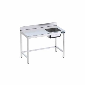 DISTFORM - Table du chef 1400x600 avec bac droite et renforts