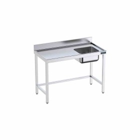 DISTFORM - Table du chef 1000x600 avec bac droite, bord anti-ruissellement et renforts