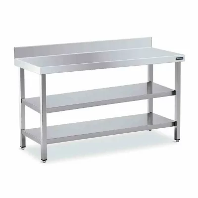 DISTFORM - Table adossée 2200x800 avec 2 étagères