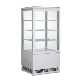 Mini vitrine ventilée positive 78 Litres, 4 faces vitrées, en plast