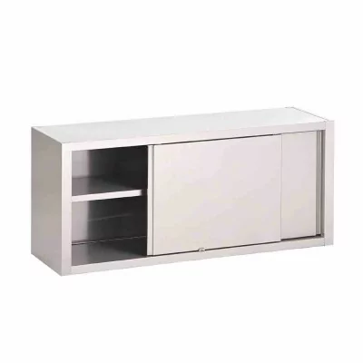 GASTRO M - Placard mural inox avec portes coulissantes 600 x 1200 x 400 mm