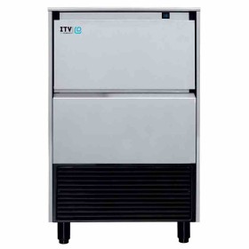 ITV ICEMAKERS - Machine à glaçons pleins condenseur air 110 kg/24h réserve 60 kg pompe de vidange