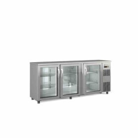 CORECO - Arrière-bar positif 3 portes vitrées battantes 490 L