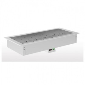 ERATOS - Bain-marie à chaleur sèche pour buffets à encastrer 5 cuves GN 1/1