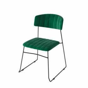 VEBA - Chaise empilable Mundo Vert revêtement velours ignifugé