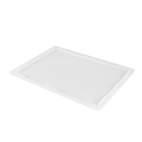 GILAC - Couvercle pour demi bac à pâtons 400 x 300 x 30 mm - blanc