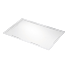 GILAC - Couvercle pour caisse pleine 600 x 400 x 25 mm - blanc