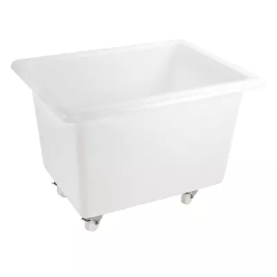 GILAC - Bac grand volume 220 L - 4 roues pivotantes dont 2 avec freins - blanc