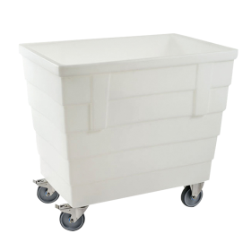 GILAC - Bac double-paroi 500 L - roues chape inox - blanc - AVEC BONDE