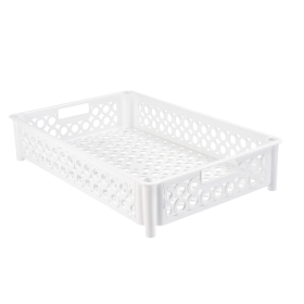 GILAC - Caisse ajourée 590 x 385 x 120 mm 22 L - blanc