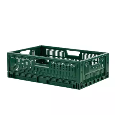 GILAC - Caisse pliable empilable 600 x 400 x 190 mm 36 L - vert