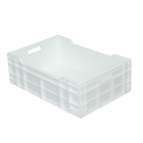 GILAC - Caisse pleine 600 x 400 x 200 mm 40 L - blanc