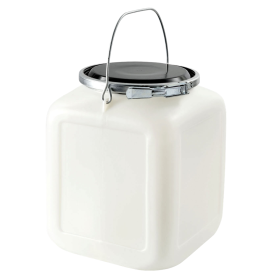 GILAC - Bonbonne 20 L + genouillère métal + couvercle - blanc