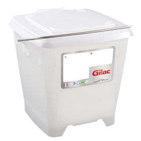 GILAC - Seau carré HACCP 12 L + couvercle étanche - blanc