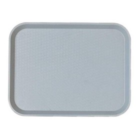 CAMBRO - Lot de 12 plateaux polypropylène à rebord élevé 457 x 355 Gris perle