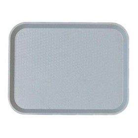 CAMBRO - Lot de 12 plateaux polypropylène à rebord élevé 457 x 355 Gris perle