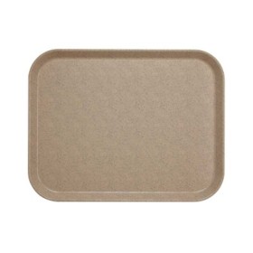 CAMBRO - Lot de 12 plateaux polyester à rebord élevé 457 x 355 Sahara