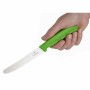 VICTORINOX - Couteau à tomate lame dentée vert 11 cm