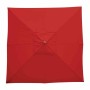 BOLERO - Parasol carré 2,5m rouge