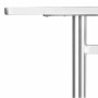 BOLERO - Table rectangulaire à deux pieds 600 mm