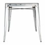 BOLERO - Table carrée en acier gris bistro 668 mm
