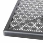 BOLERO - Table de bistro carrée en acier ajouré Ø700 mm