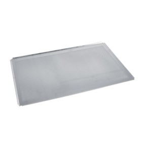 L2G - Plaque aluminium bords pincés 20/10ème 600 x 400 mm perforée